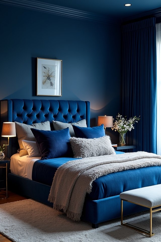 sapphire blue bedroom oasis