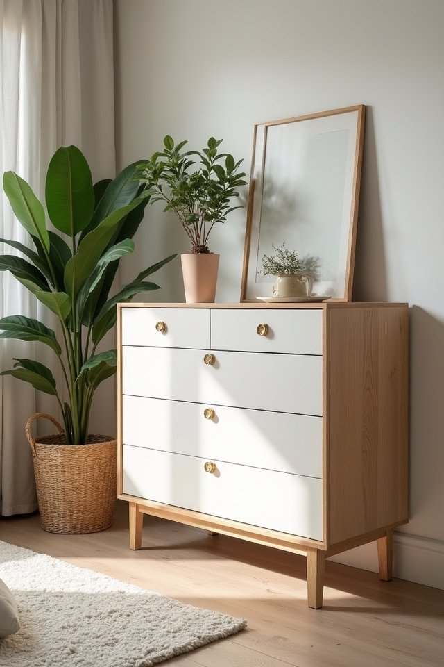 scandinavian design chest drawers