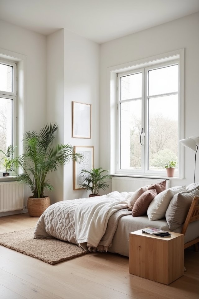 scandinavian minimalist bedroom design