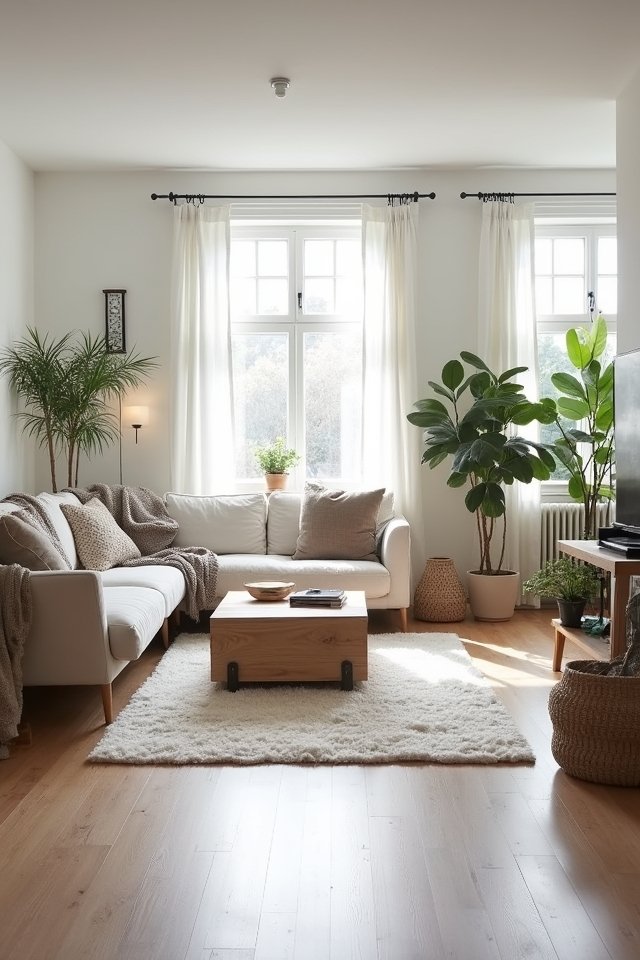 scandinavian minimalist cozy retreat