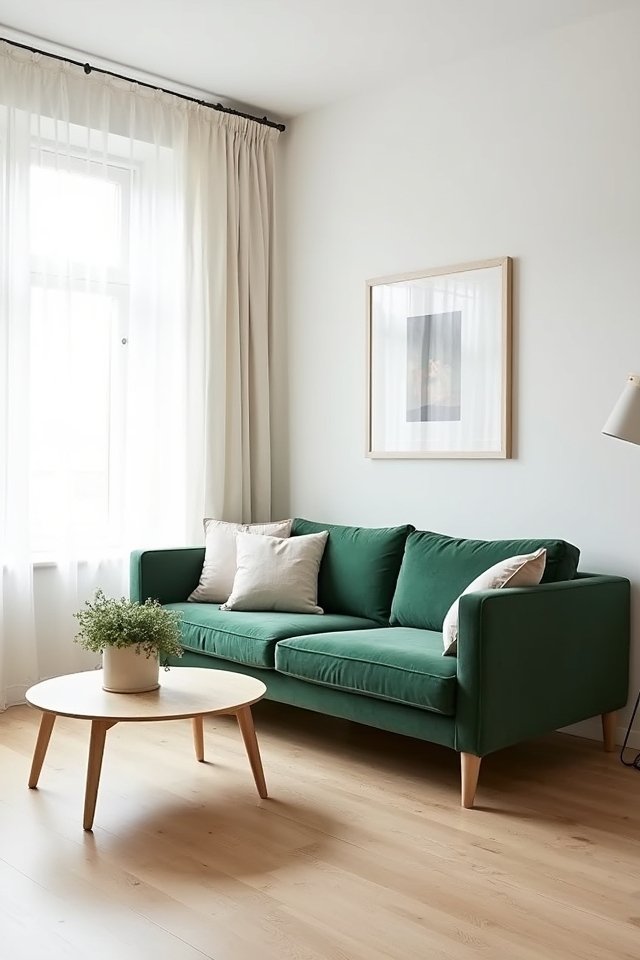 scandinavian style with greenery