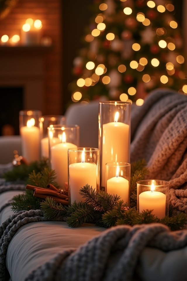scented candles create ambiance
