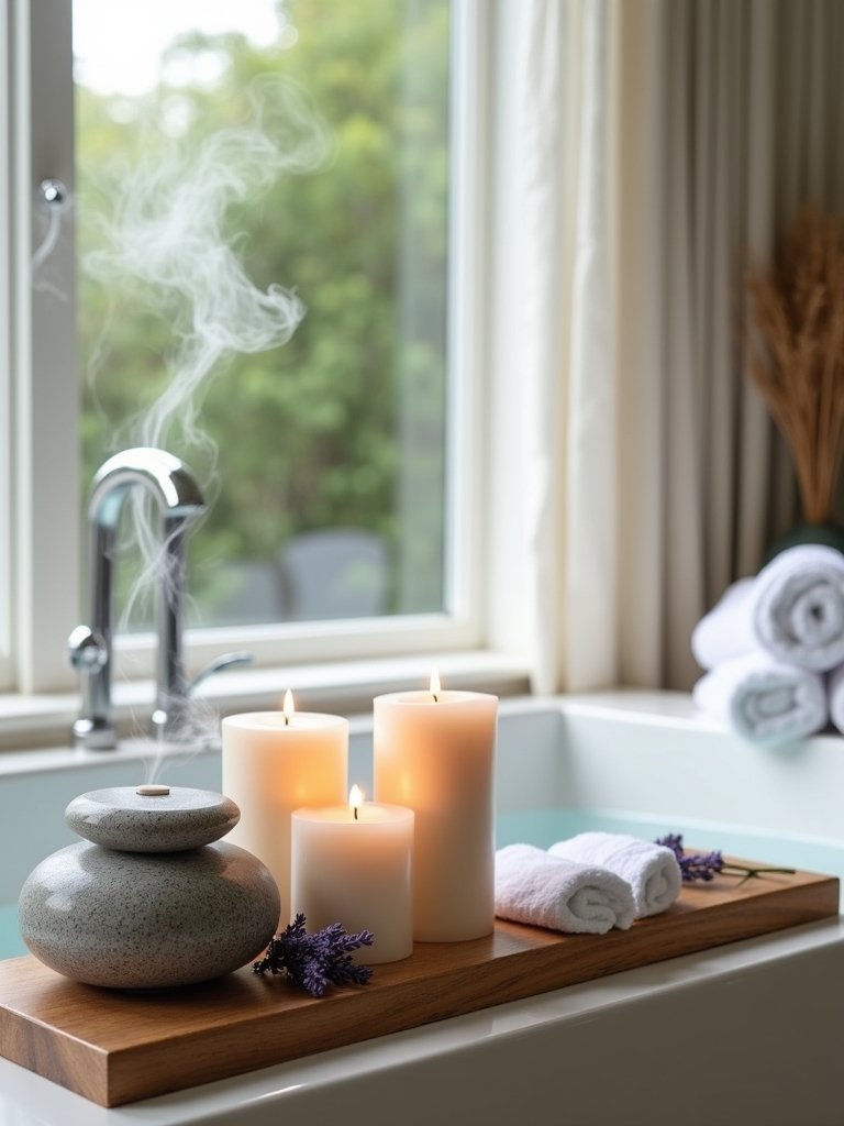 scented candles create ambiance