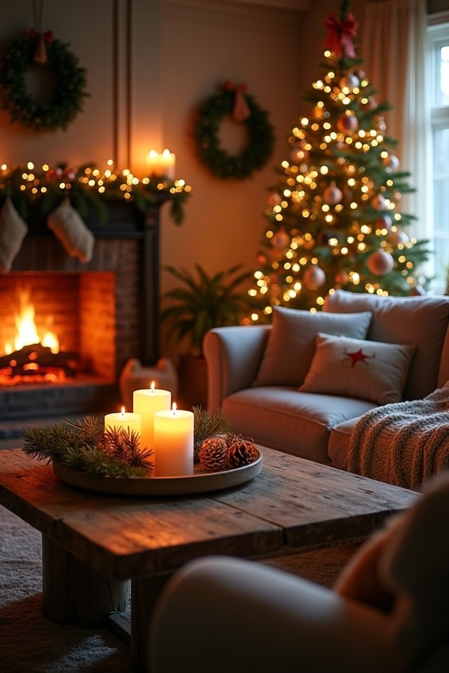 scented candles create warmth