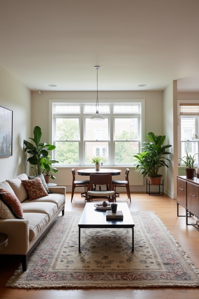 seamless cozy adaptable living space