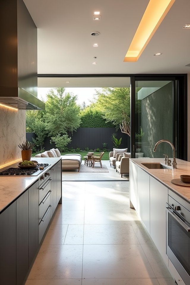 seamless indoor outdoor kitchen experience