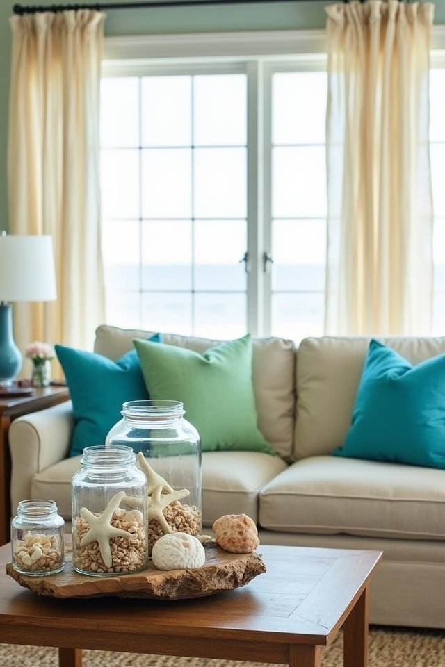 seashell and starfish decor