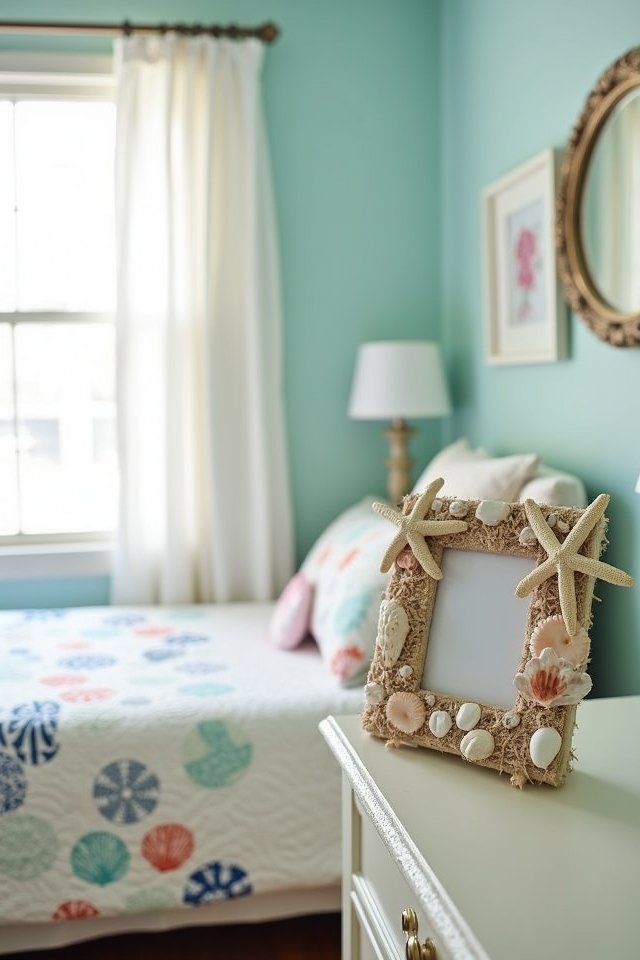 seashell framed summer memories