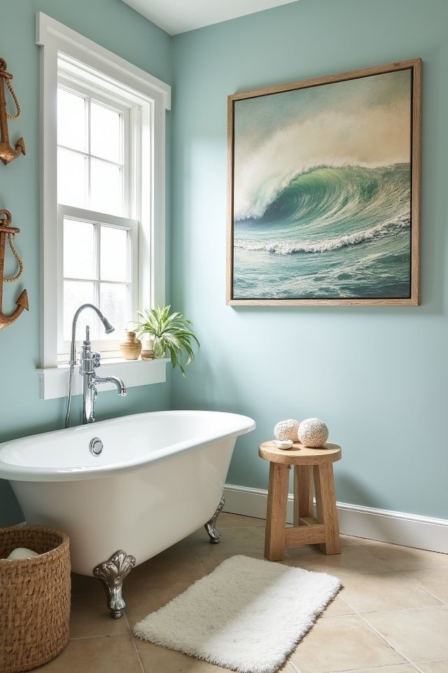 seaside escape bathroom decor
