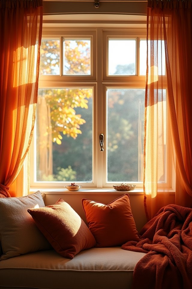 seasonal bay window decor