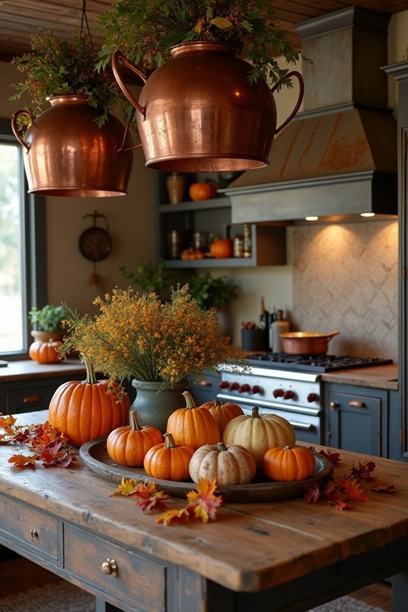 seasonal copper kitchen decor