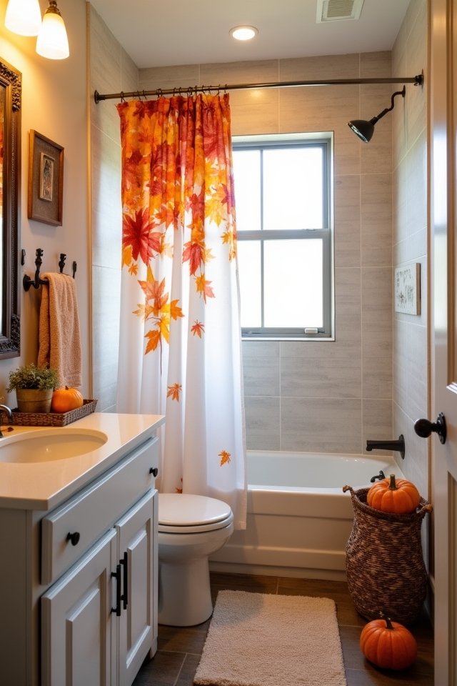 seasonal shower curtain transformations