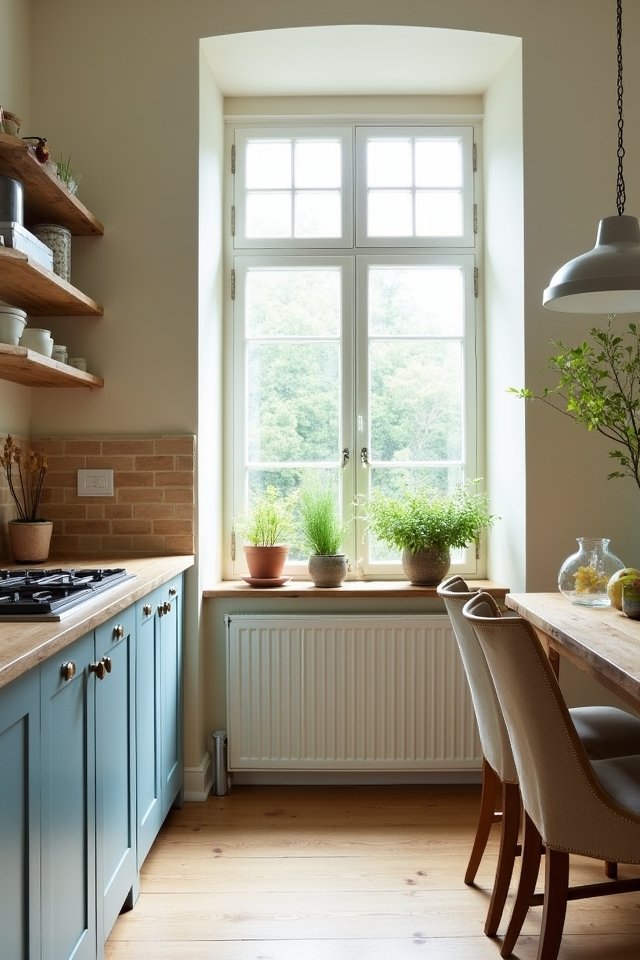 serene beach inspired kitchen colors