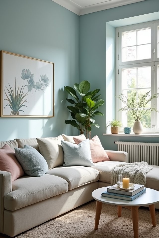 serene blue wallpaper ambiance