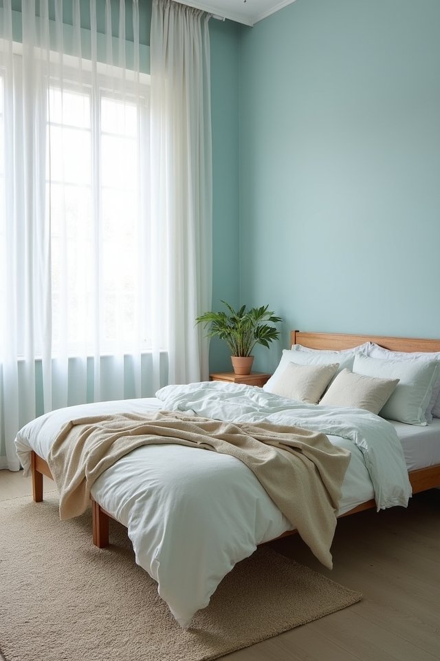 serene calming bedroom retreat