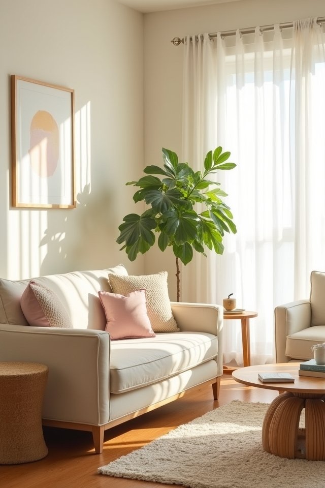 serene cream wall decor