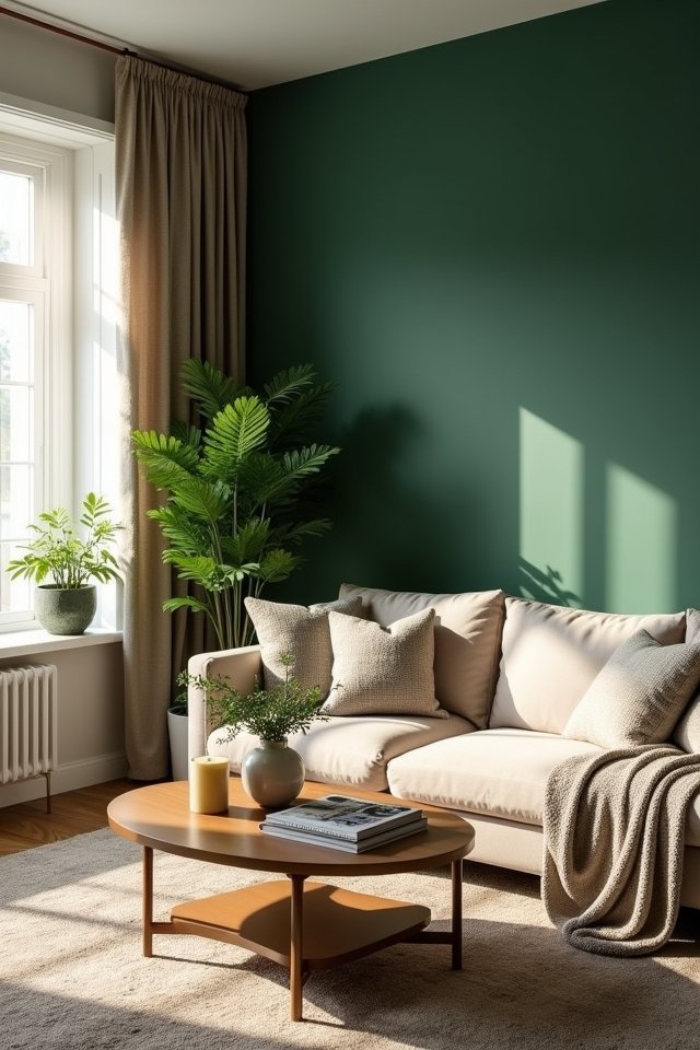 serene forest green retreat