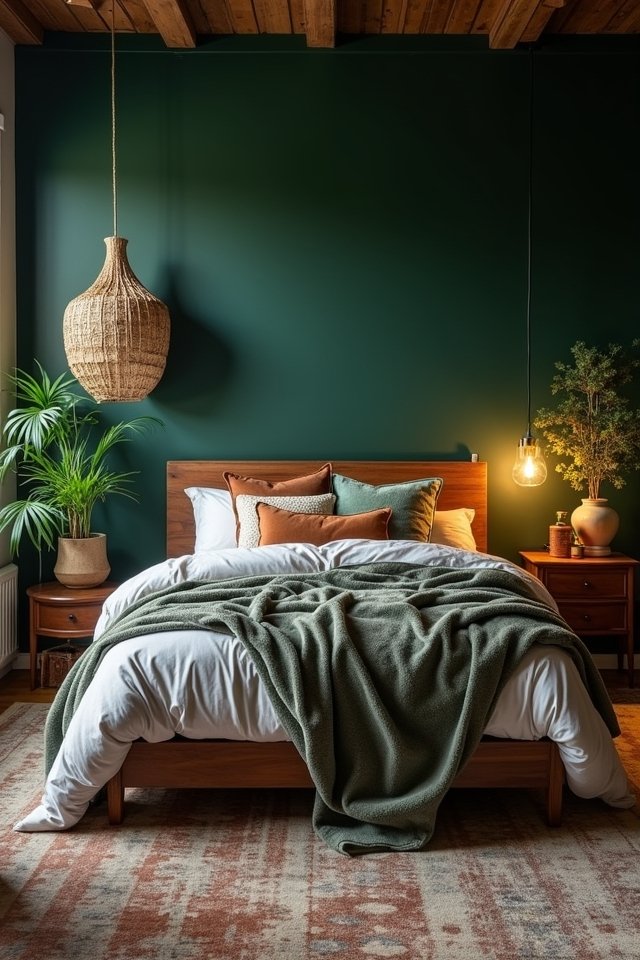 serene forest green retreat