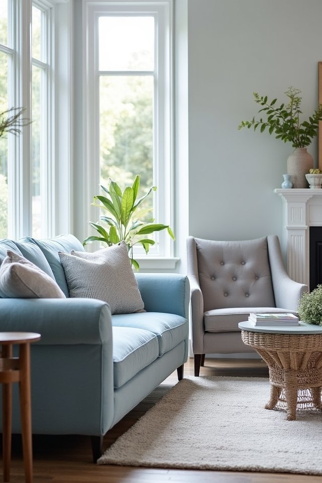 serene ice blue elegance