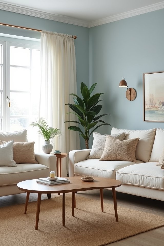 serene light blue neutrals