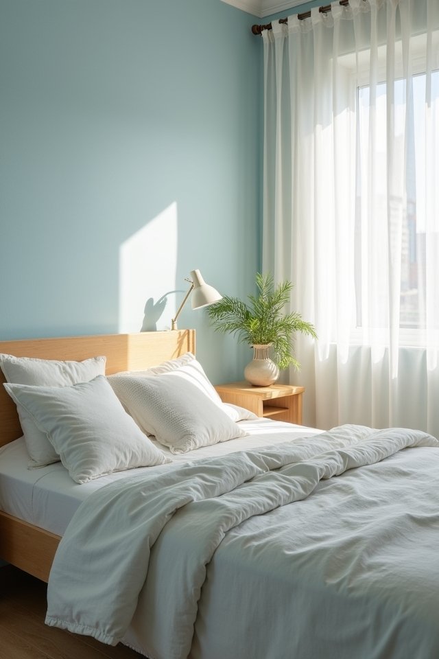 serene light blue sanctuary