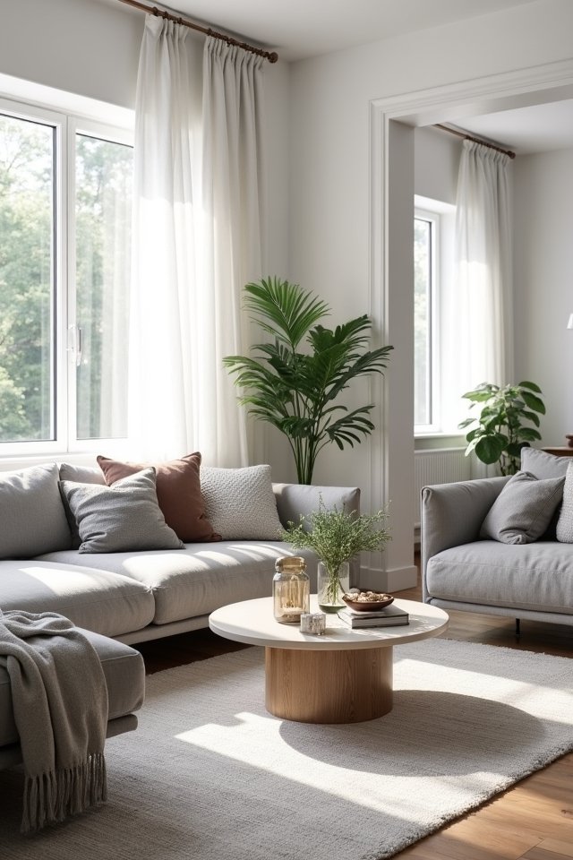 serene living room decor