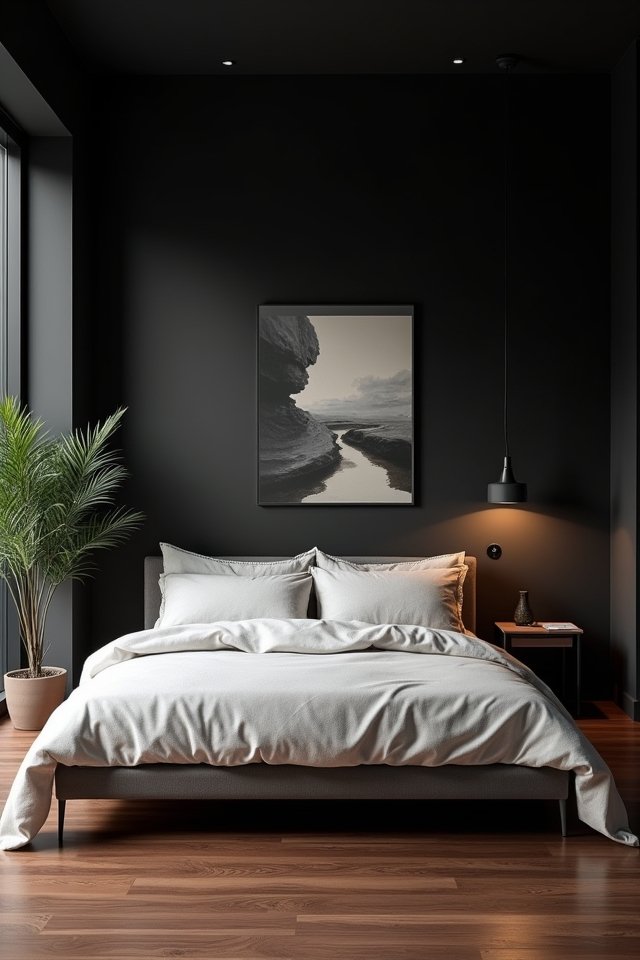 serene minimalism with black