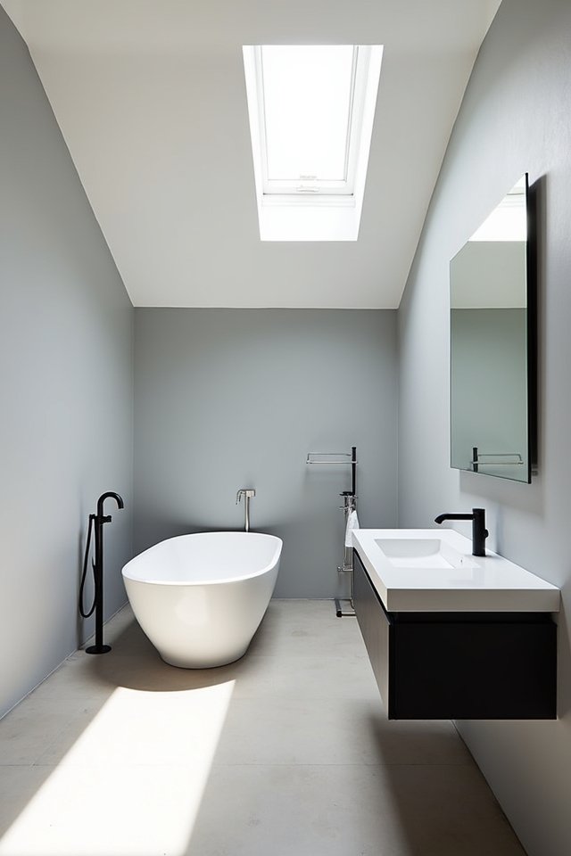 serene minimalist bathroom design