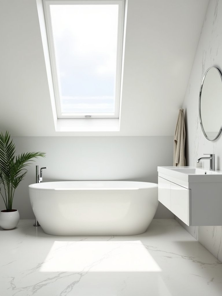 serene minimalist bathroom oasis
