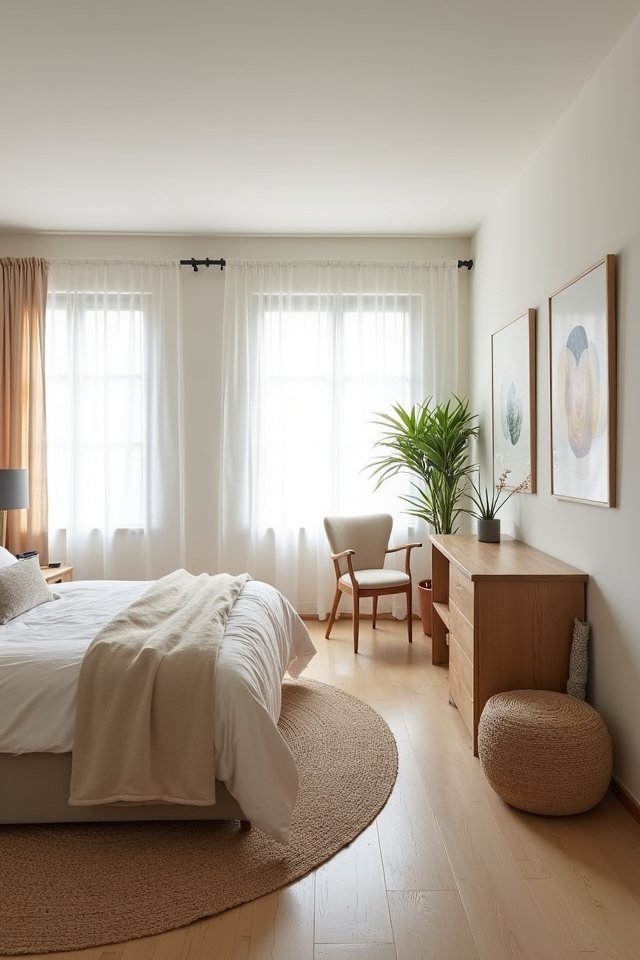 serene minimalist bedroom decor