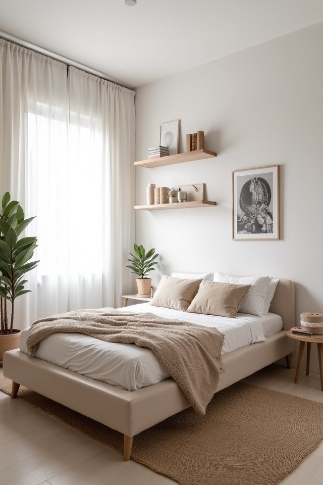 serene minimalist bedroom oasis