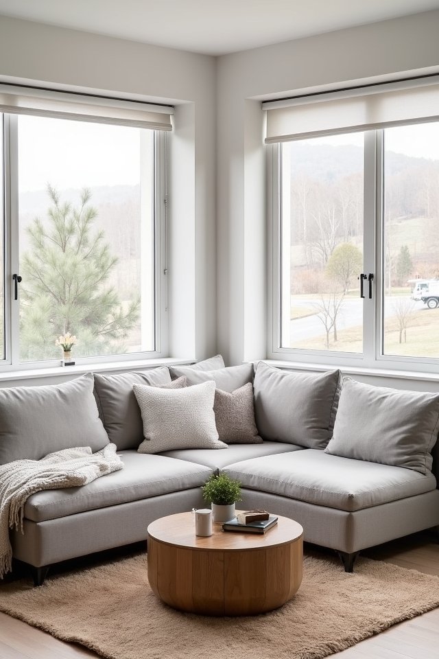 serene minimalist gray sanctuary