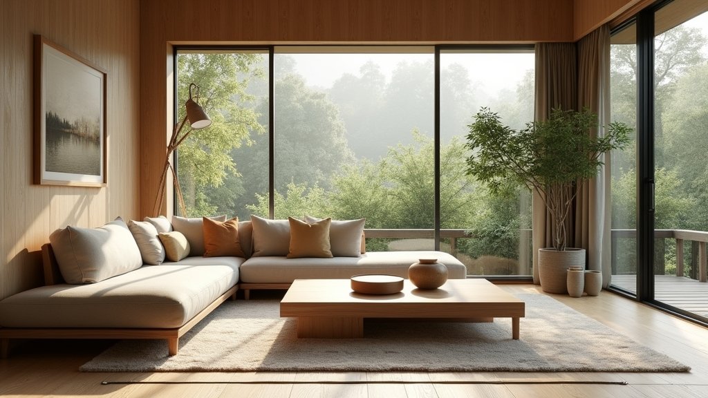 serene minimalist japandi decor
