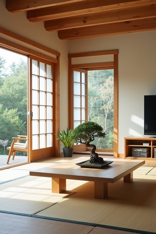 serene minimalist japanese home