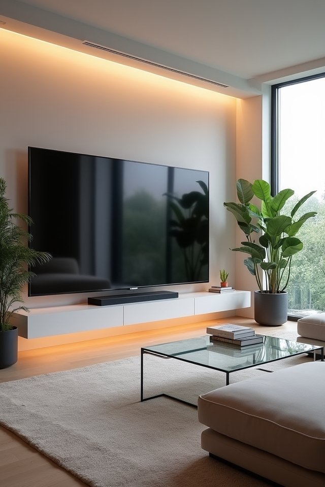 serene minimalist living room