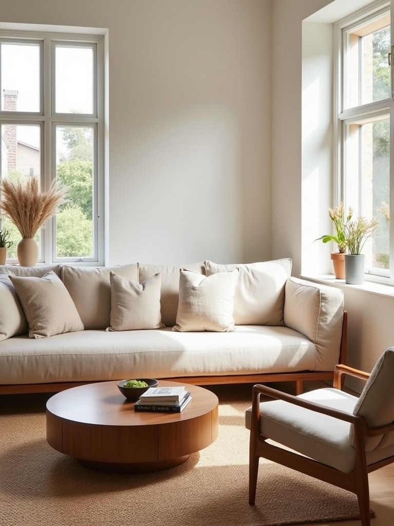 serene minimalist living room