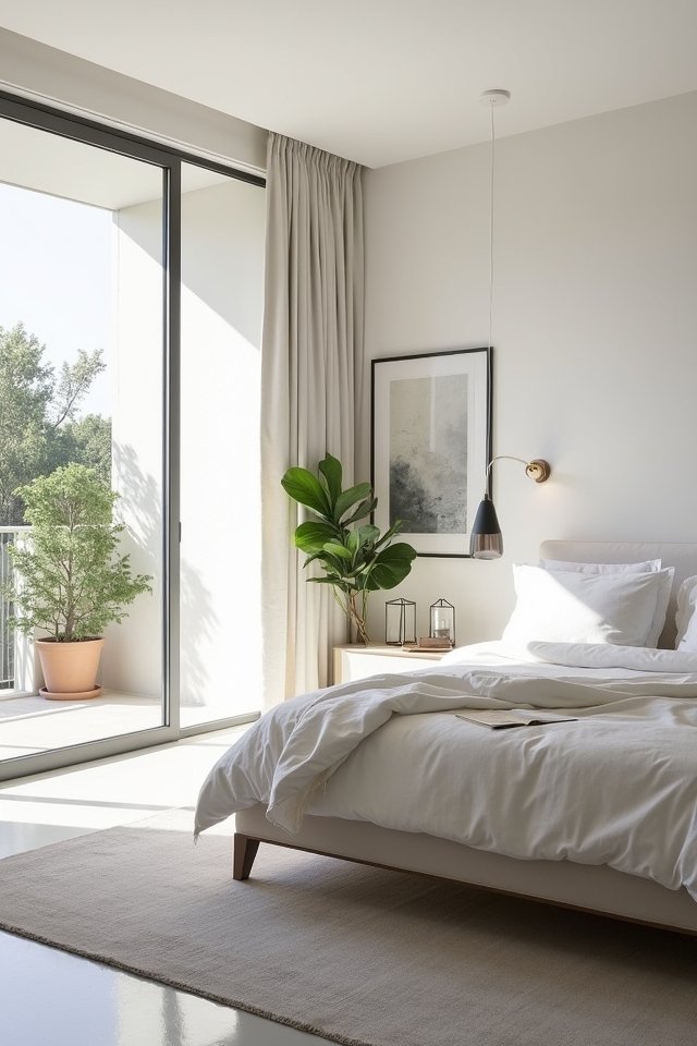 serene minimalist living space