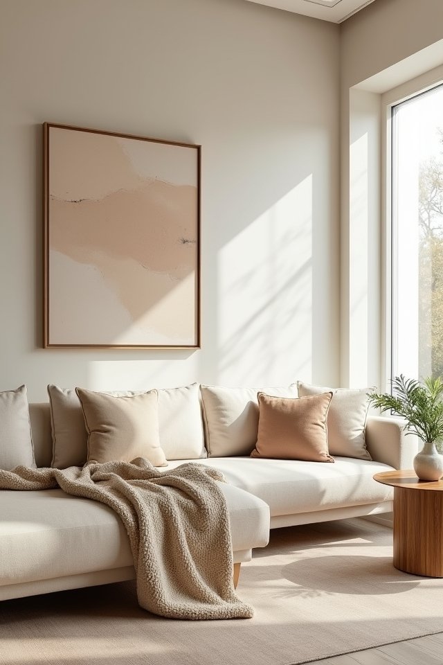 serene minimalist living space