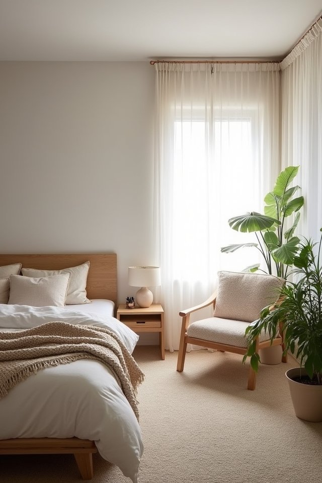 serene minimalist living space