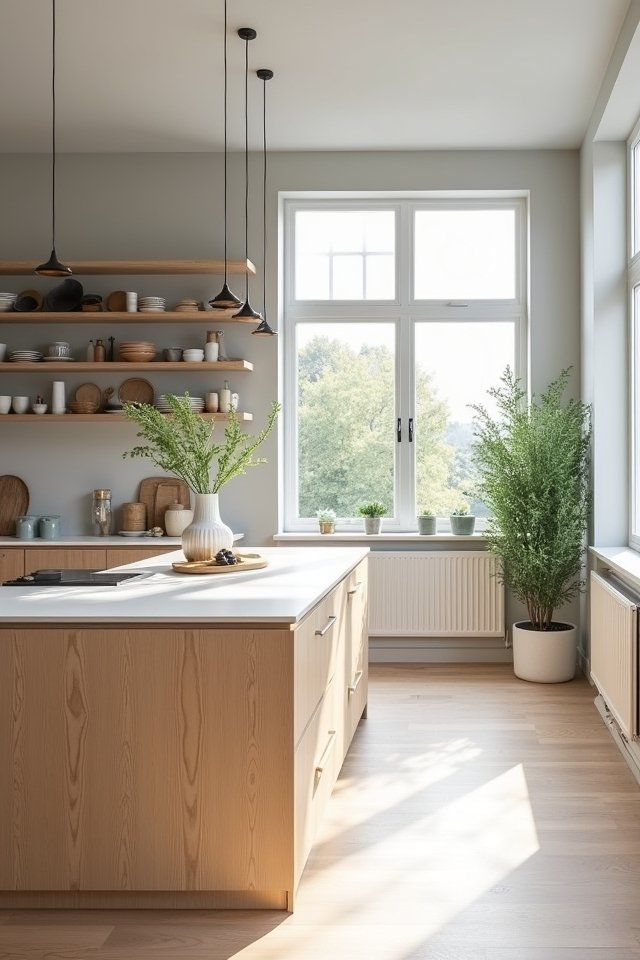 serene minimalist scandinavian kitchen