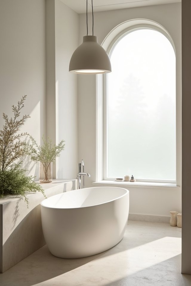 serene minimalistic bathroom retreat