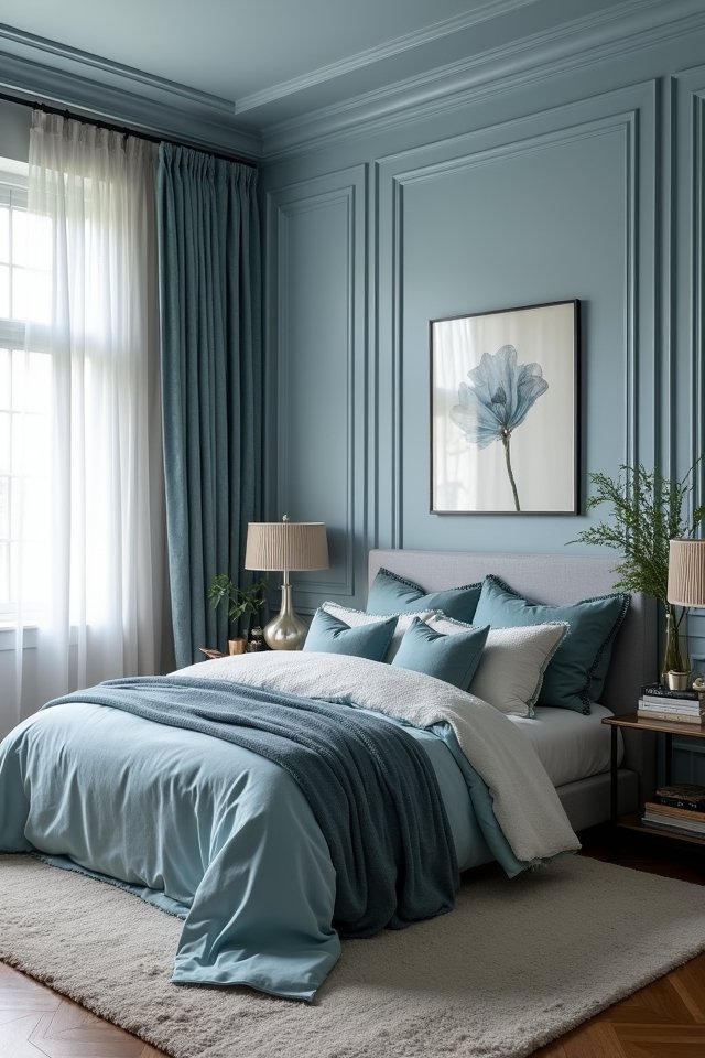 serene misty blue retreat