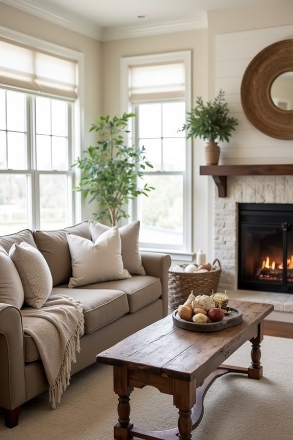 serene neutral tone decor
