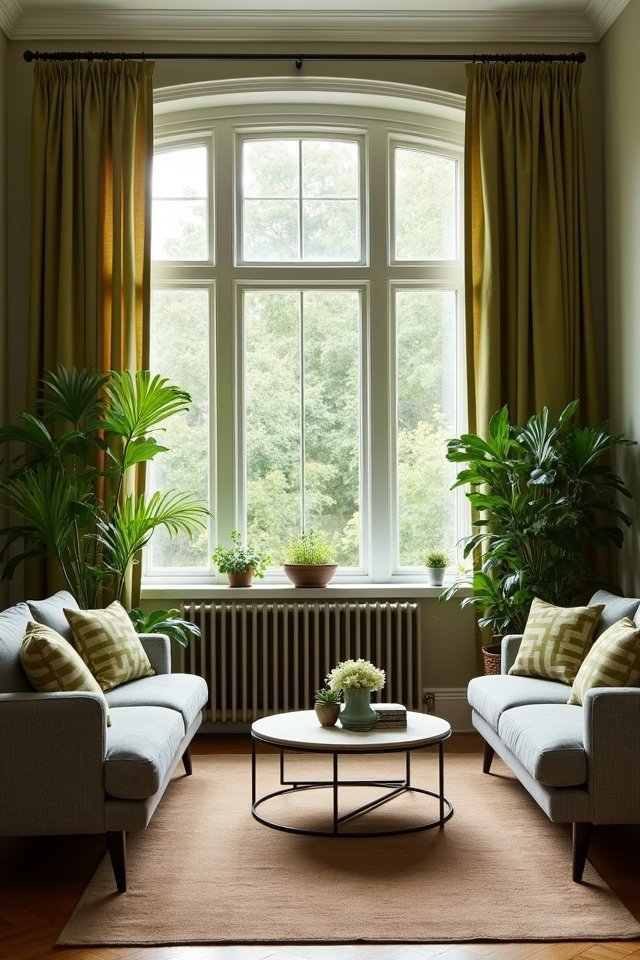 serene olive green elegance