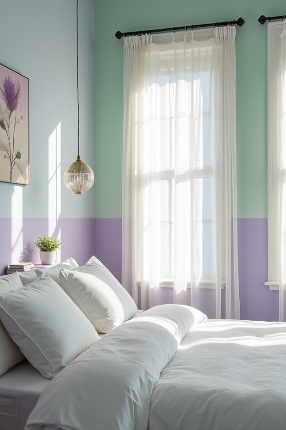 serene pastel bedroom retreat