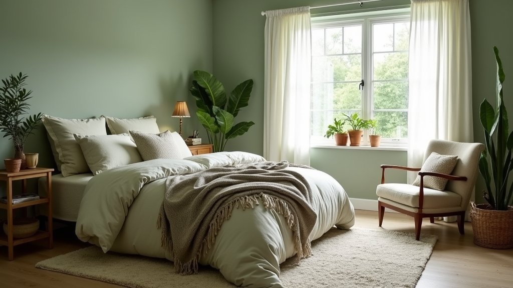 serene sage green bedrooms