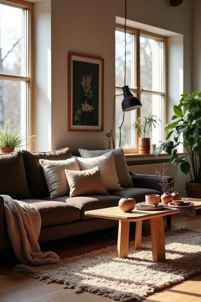 serene scandinavian cozy elegance