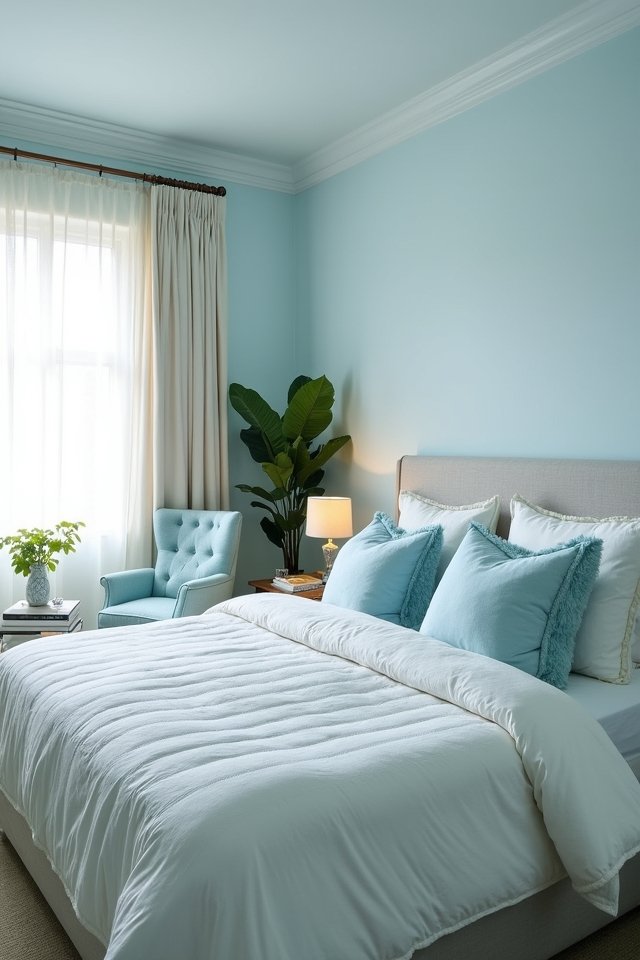 serene soft blue sanctuary