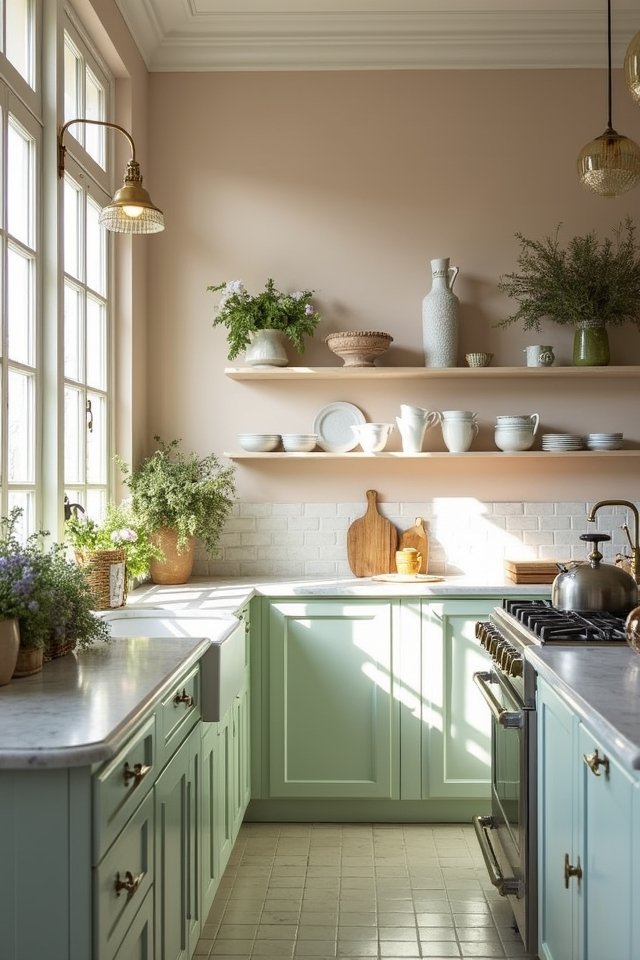 serene soft color palette