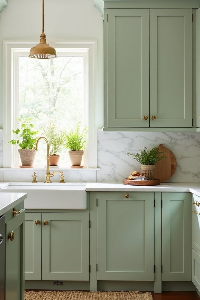 serene soft sage green
